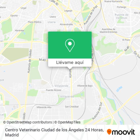 Mapa Centro Veterinario Ciudad de los Ángeles 24 Horas
