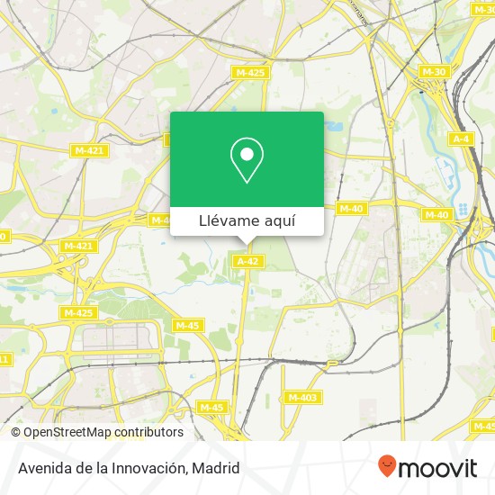 Mapa Avenida de la Innovación