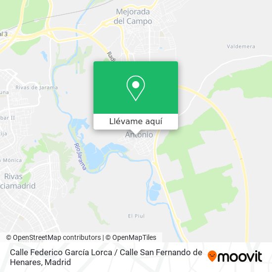 Mapa Calle Federico García Lorca / Calle San Fernando de Henares