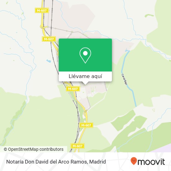 Mapa Notaría Don David del Arco Ramos