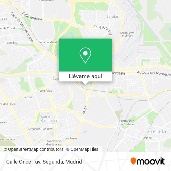 Mapa Calle Once - av. Segunda