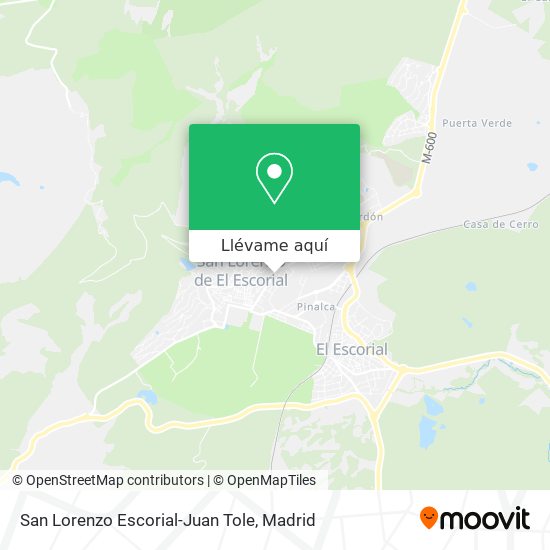 Mapa San Lorenzo Escorial-Juan Tole