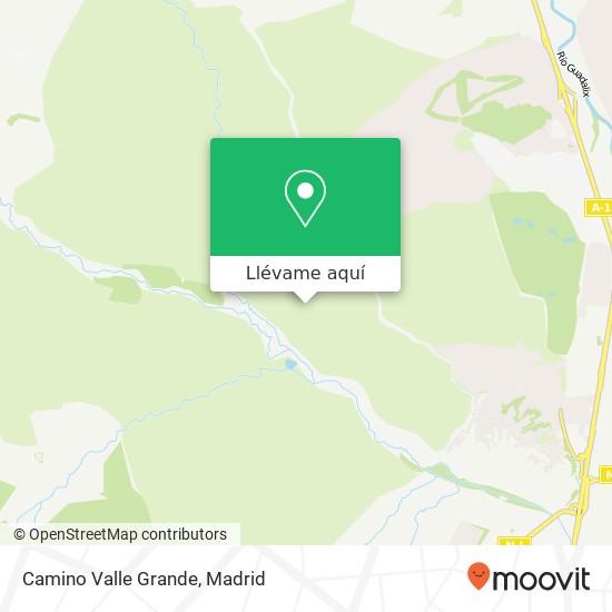 Mapa Camino Valle Grande