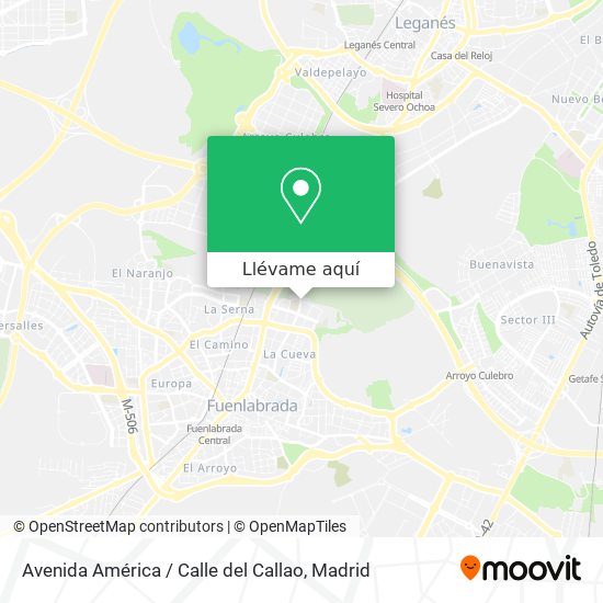 Mapa Avenida América / Calle del Callao