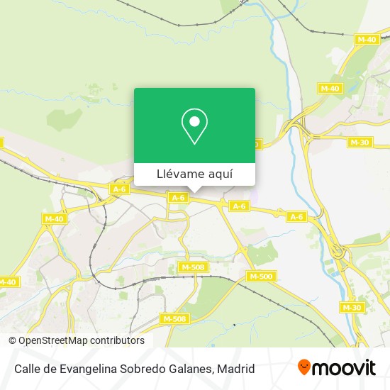 Mapa Calle de Evangelina Sobredo Galanes