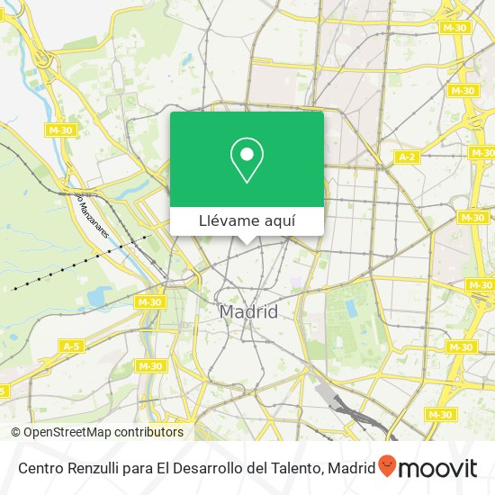 Mapa Centro Renzulli para El Desarrollo del Talento