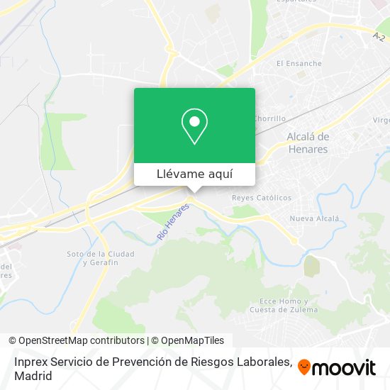 Mapa Inprex Servicio de Prevención de Riesgos Laborales