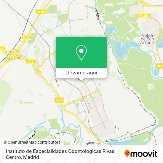Mapa Instituto de Especialidades Odontológicas Rivas Centro