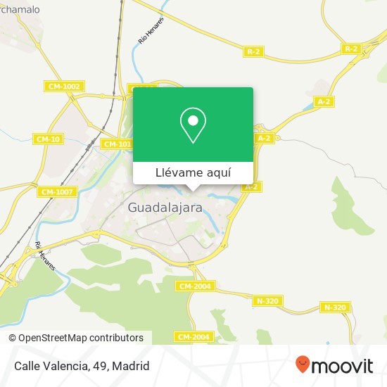 Mapa Calle Valencia, 49