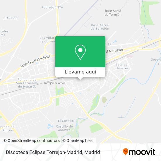 Mapa Discoteca Eclipse Torrejon-Madrid