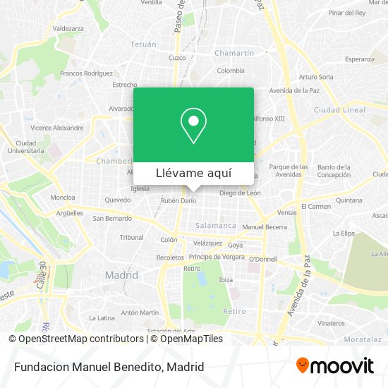 Mapa Fundacion Manuel Benedito