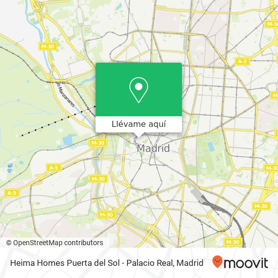 Mapa Heima Homes Puerta del Sol - Palacio Real