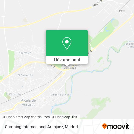 Mapa Camping Internacional Aranjuez