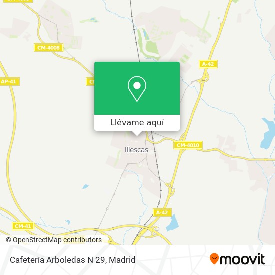 Mapa Cafetería Arboledas N 29