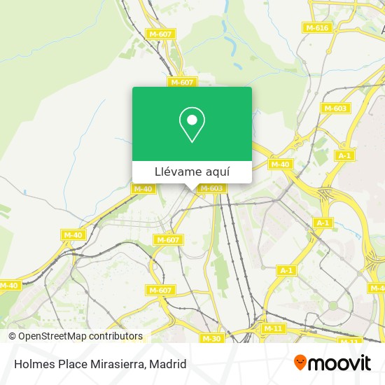 Mapa Holmes Place Mirasierra