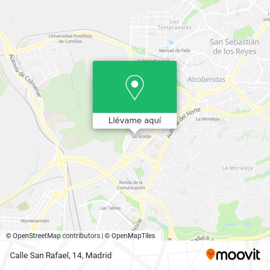 Mapa Calle San Rafael, 14