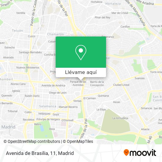 Mapa Avenida de Brasilia, 11