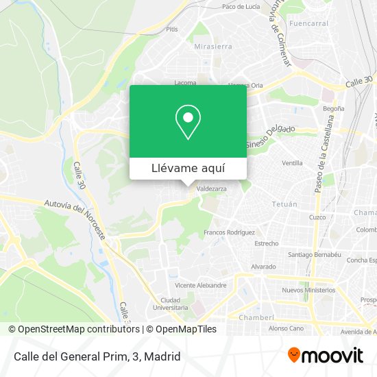 Mapa Calle del General Prim, 3