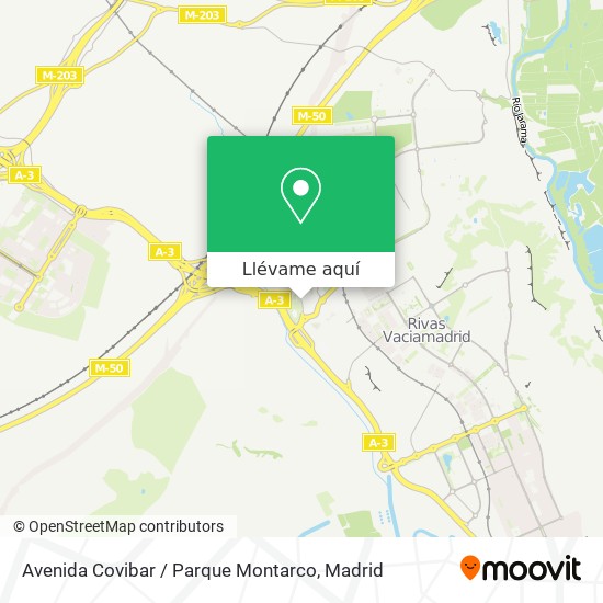 Mapa Avenida Covibar / Parque Montarco