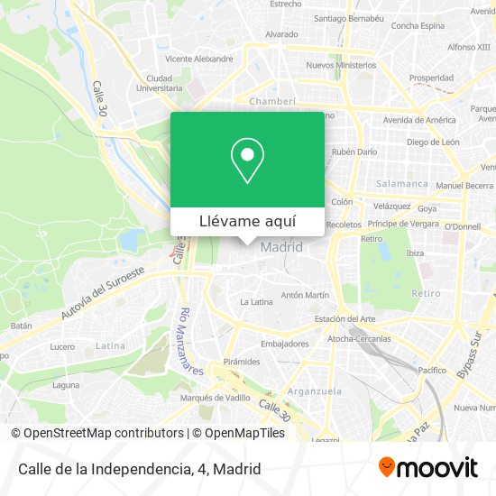 Mapa Calle de la Independencia, 4