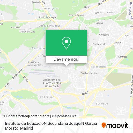 Mapa Instituto de EducacióN Secundaria JoaquíN García Morato