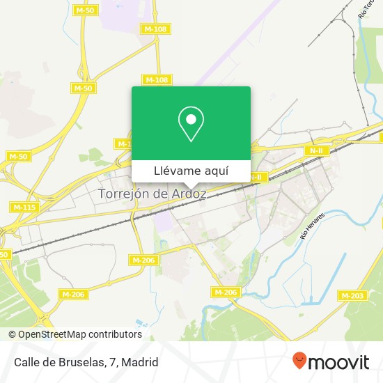 Mapa Calle de Bruselas, 7