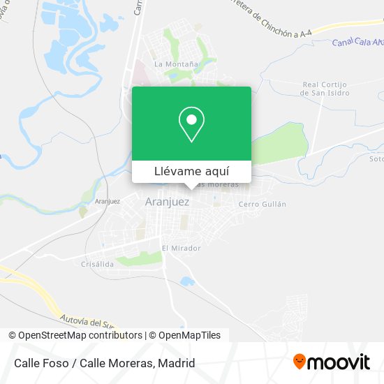 Mapa Calle Foso / Calle Moreras