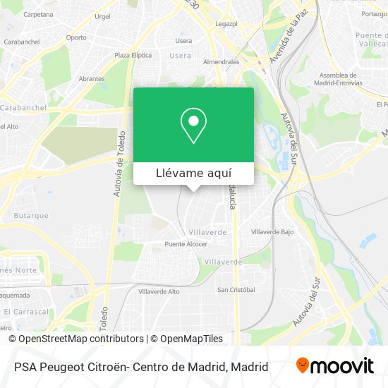 Mapa PSA Peugeot Citroën- Centro de Madrid