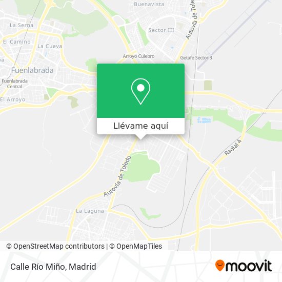 Mapa Calle Río Miño