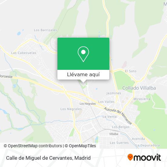 Mapa Calle de Miguel de Cervantes