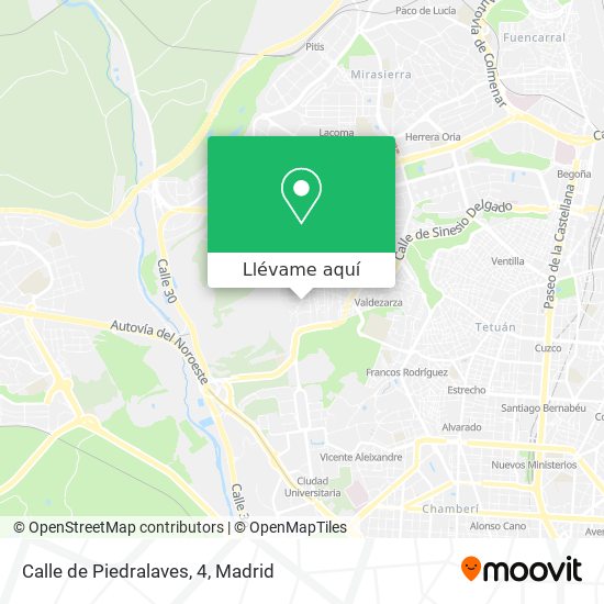 Mapa Calle de Piedralaves, 4