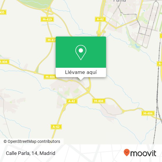 Mapa Calle Parla, 14