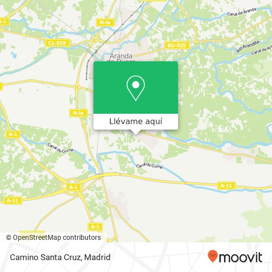 Mapa Camino Santa Cruz