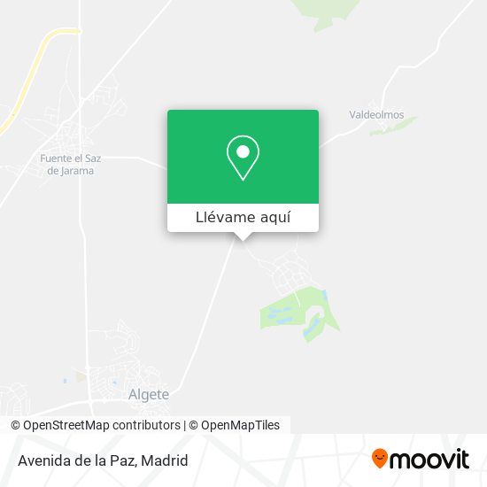 Mapa Avenida de la Paz