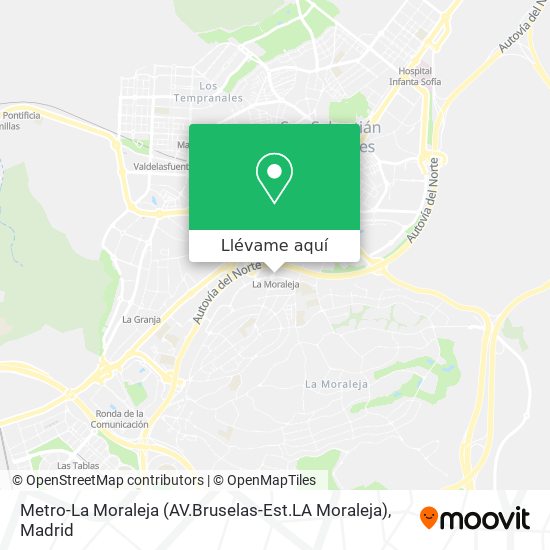 Mapa Metro-La Moraleja (AV.Bruselas-Est.LA Moraleja)