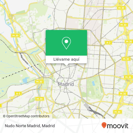 Mapa Nudo Norte Madrid