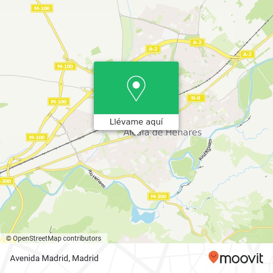 Mapa Avenida Madrid
