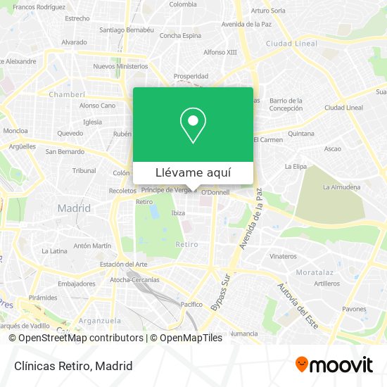 Mapa Clínicas Retiro