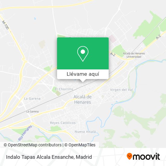 Mapa Indalo Tapas Alcala Ensanche