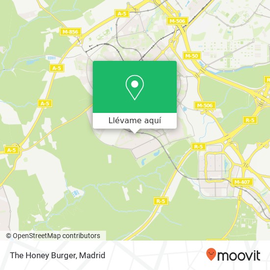 Mapa The Honey Burger