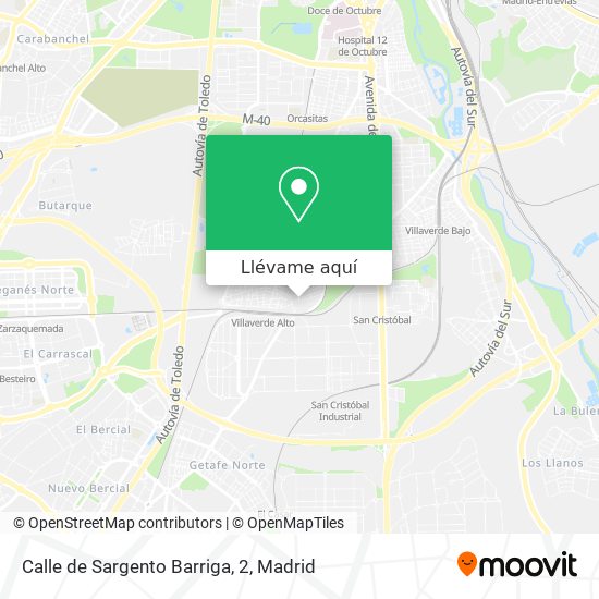 Mapa Calle de Sargento Barriga, 2