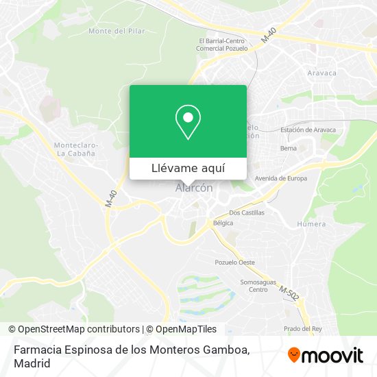 Mapa Farmacia Espinosa de los Monteros Gamboa
