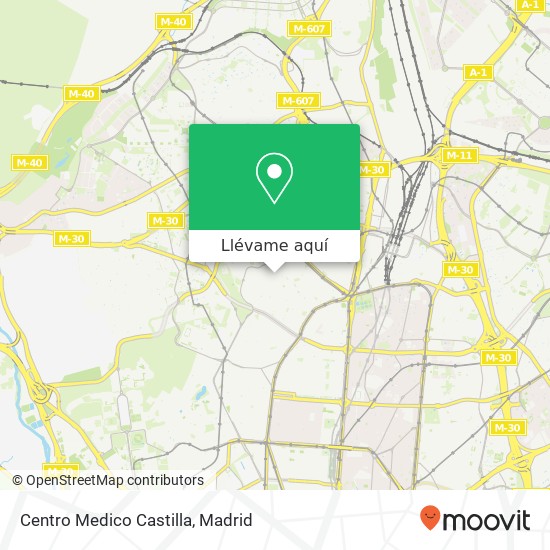 Mapa Centro Medico Castilla