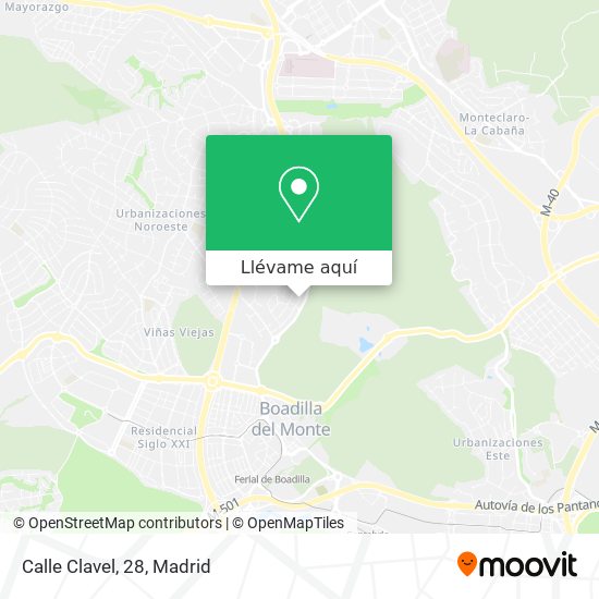 Mapa Calle Clavel, 28