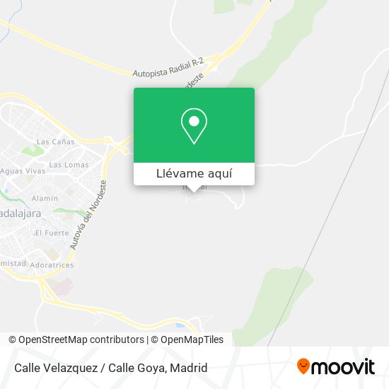 Mapa Calle Velazquez / Calle Goya