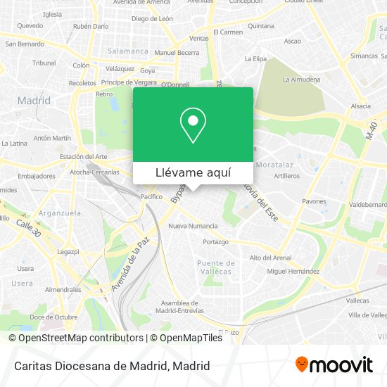 Mapa Caritas Diocesana de Madrid