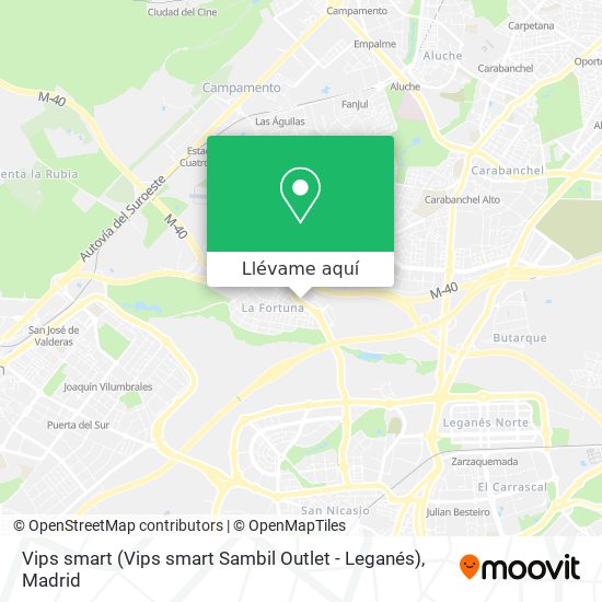 Mapa Vips smart (Vips smart Sambil Outlet - Leganés)