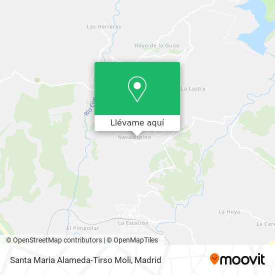 Mapa Santa Maria Alameda-Tirso Moli