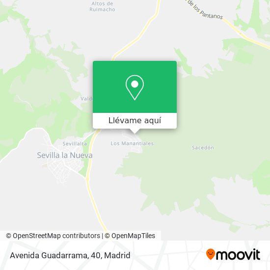 Mapa Avenida Guadarrama, 40