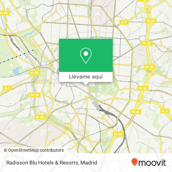 Mapa Radisson Blu Hotels & Resorts